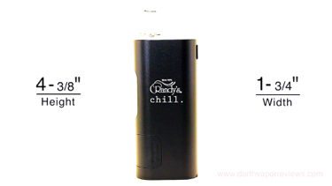 Randy's Chill Freezable Tube Herbal Vaporizer Dimensions